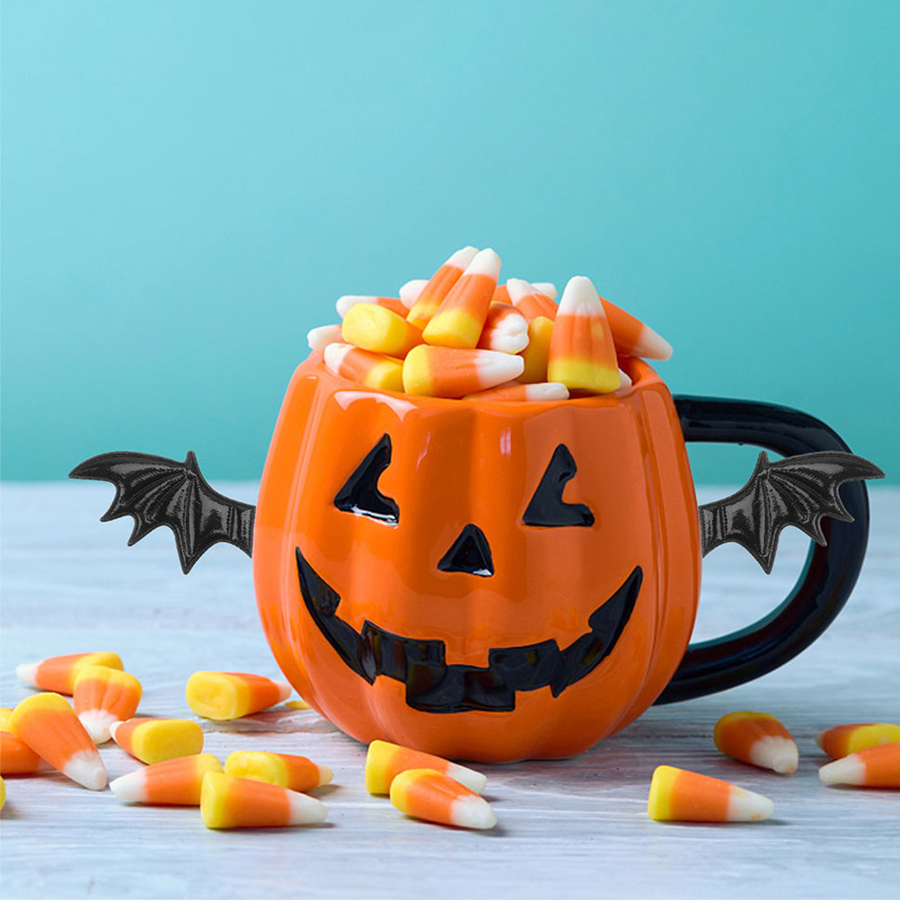 Embellishment Glue Craft - 20個入りコウモリの翼装飾セット ミニコウモリの翼 ハロウィンコスプレやテーマパーティー用のクラフトアクセサリー 縫い付けまたは接着可能