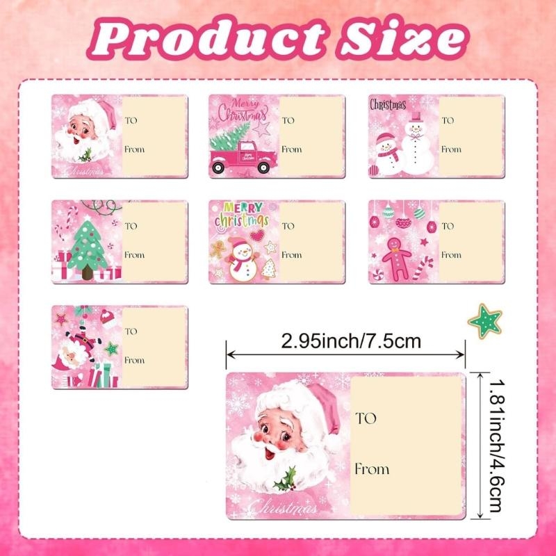 210 ピース長方形転送クリスマスパーティー美的装飾アクセサ - Embellishments For Scrapbooking のレビューと価格
