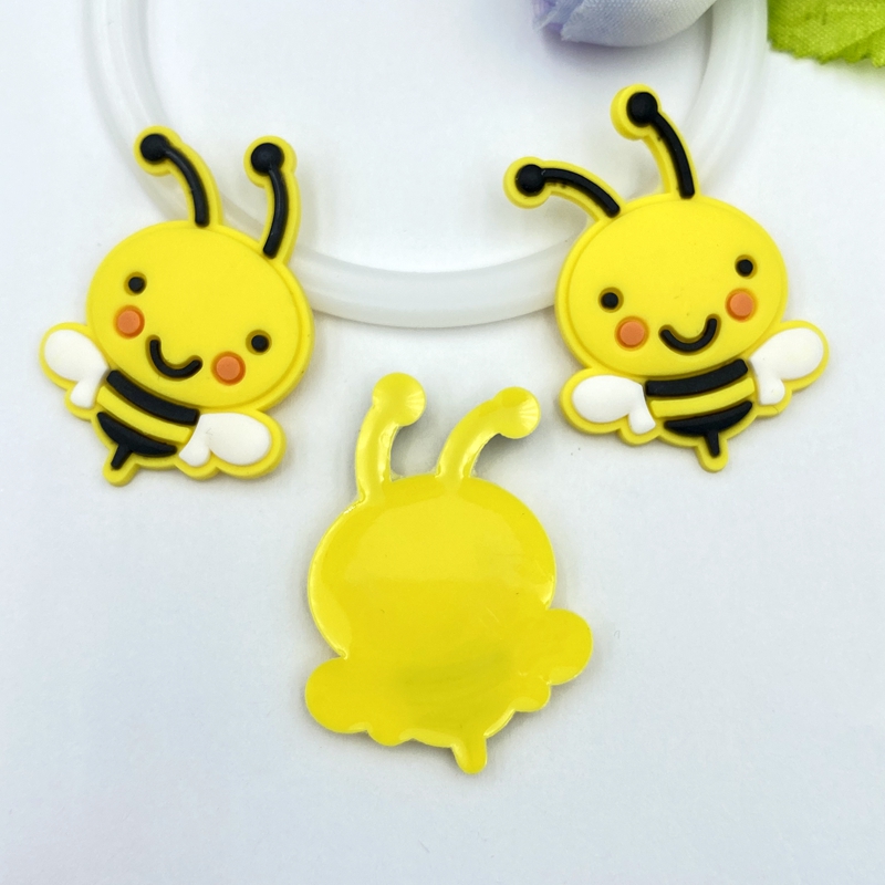 10/20/30個かわいいpvc蜂柔軟な接着剤フラットバック - Embellishment Glue Craft のレビューと価格