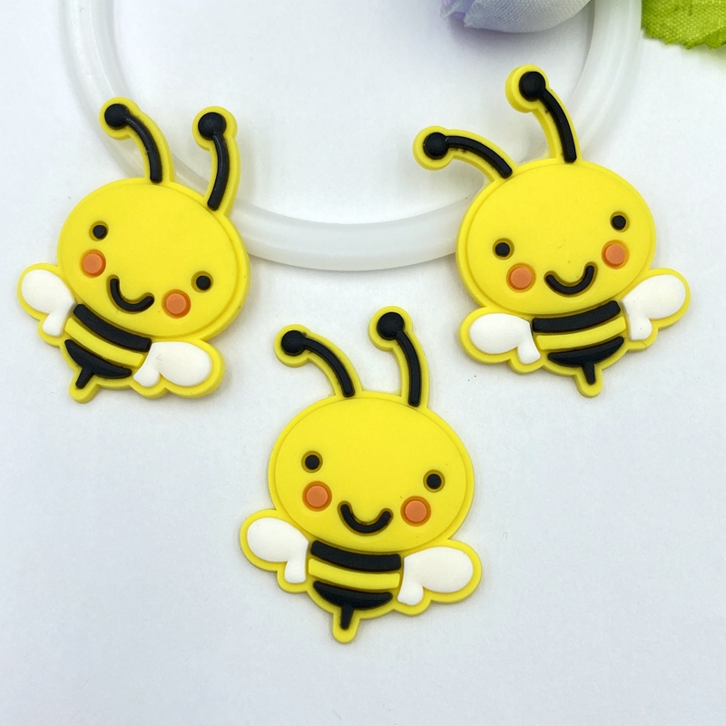 10/20/30個かわいいpvc蜂柔軟な接着剤フラットバック - Embellishment Glue Craft のレビューと価格