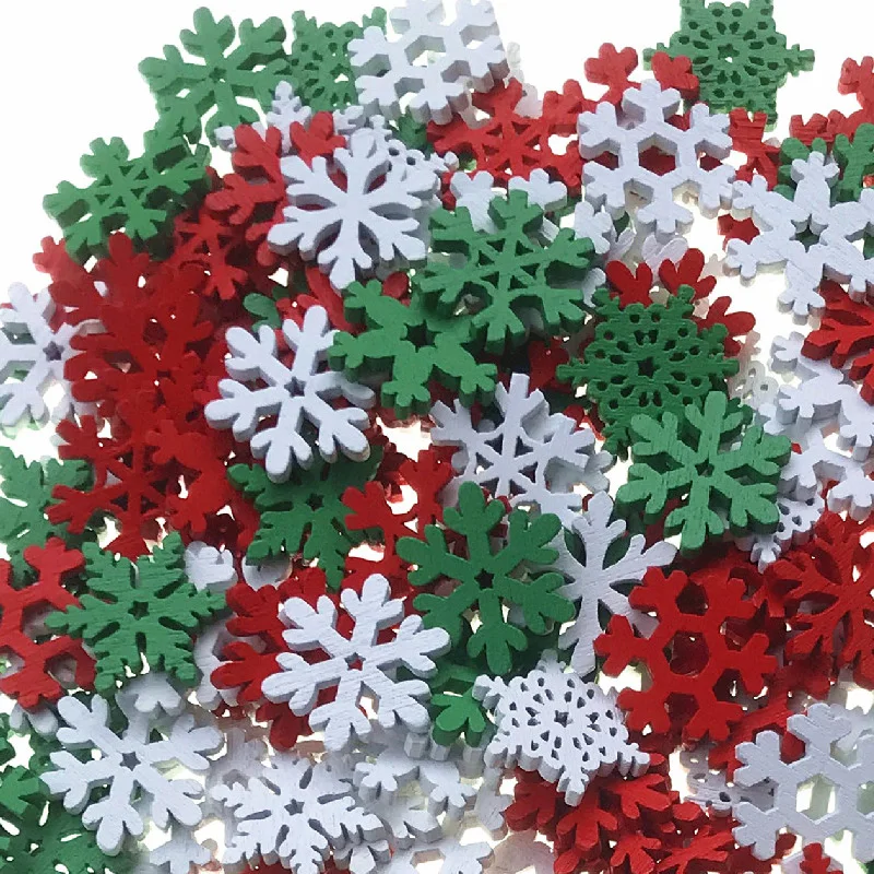 50個入り 20MM ミックスカラー 木製スライス クリスマ - Christmas Craft Embellishment のレビューと価格